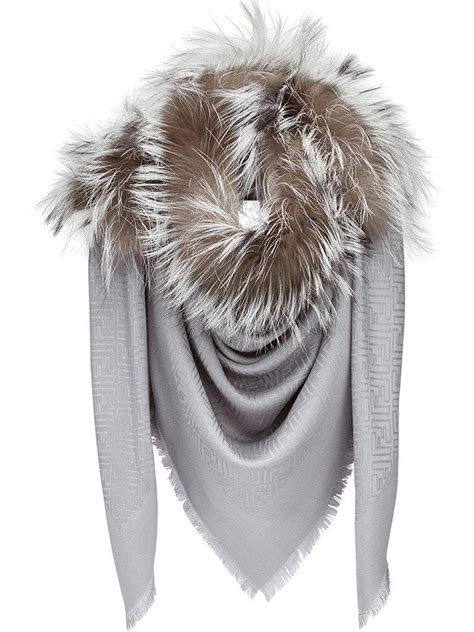 fendi scarves for women|fendi scarf with fur trim.